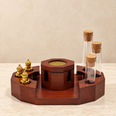 Luxury Wooden Incense Burner Set with Accessories