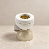 Luxury White Wooden Burner with Resin