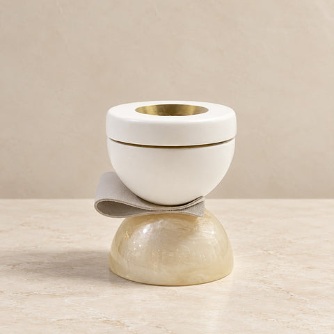 Luxury White Wooden Burner with Resin