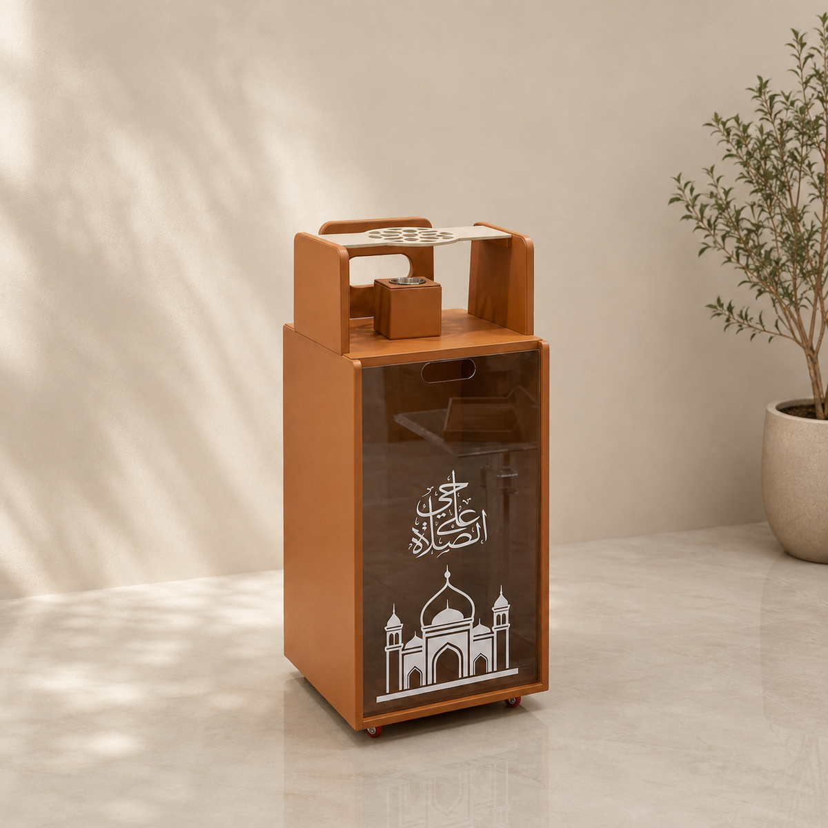 Prayer Mat Organizer with Incense Burner - Khayal art